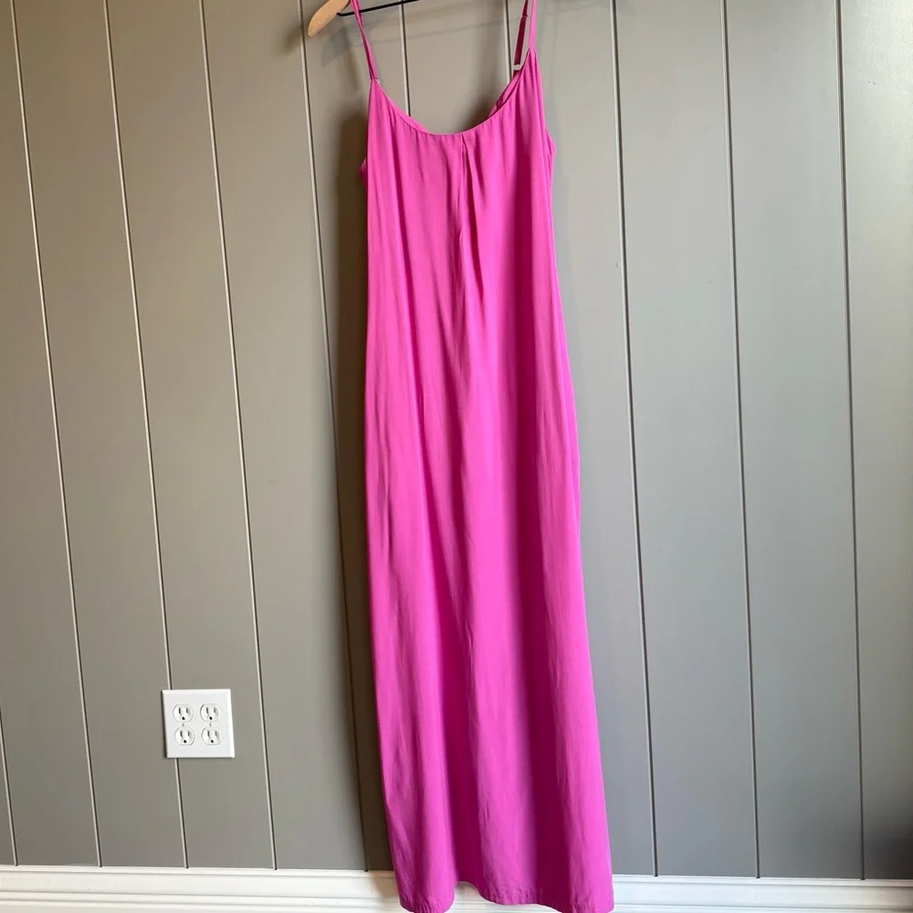 Women's Maxi Dress Pink Medium Margaritaville Island Reserve Solid - Picture 4 of 15